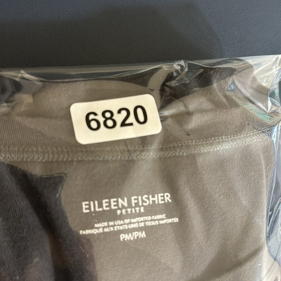 Eileen Fisher A-Line Jersey Knit Dress Women's Petite MP Heathered Gray Mini - Picture 10 of 10